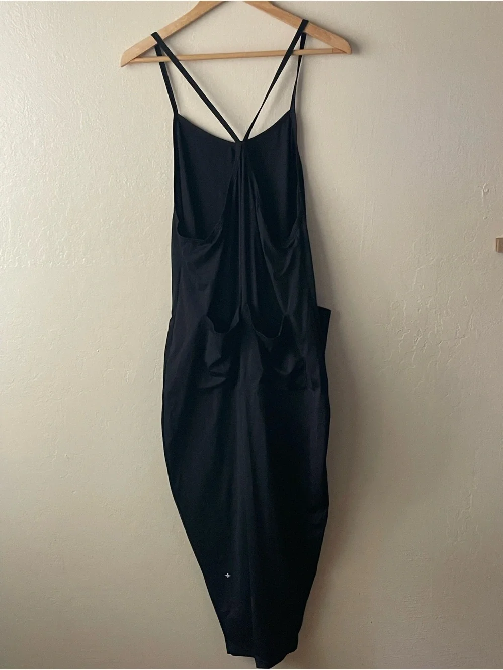Halara Black relaxed spaghetti straps Pocket Jumpsuit